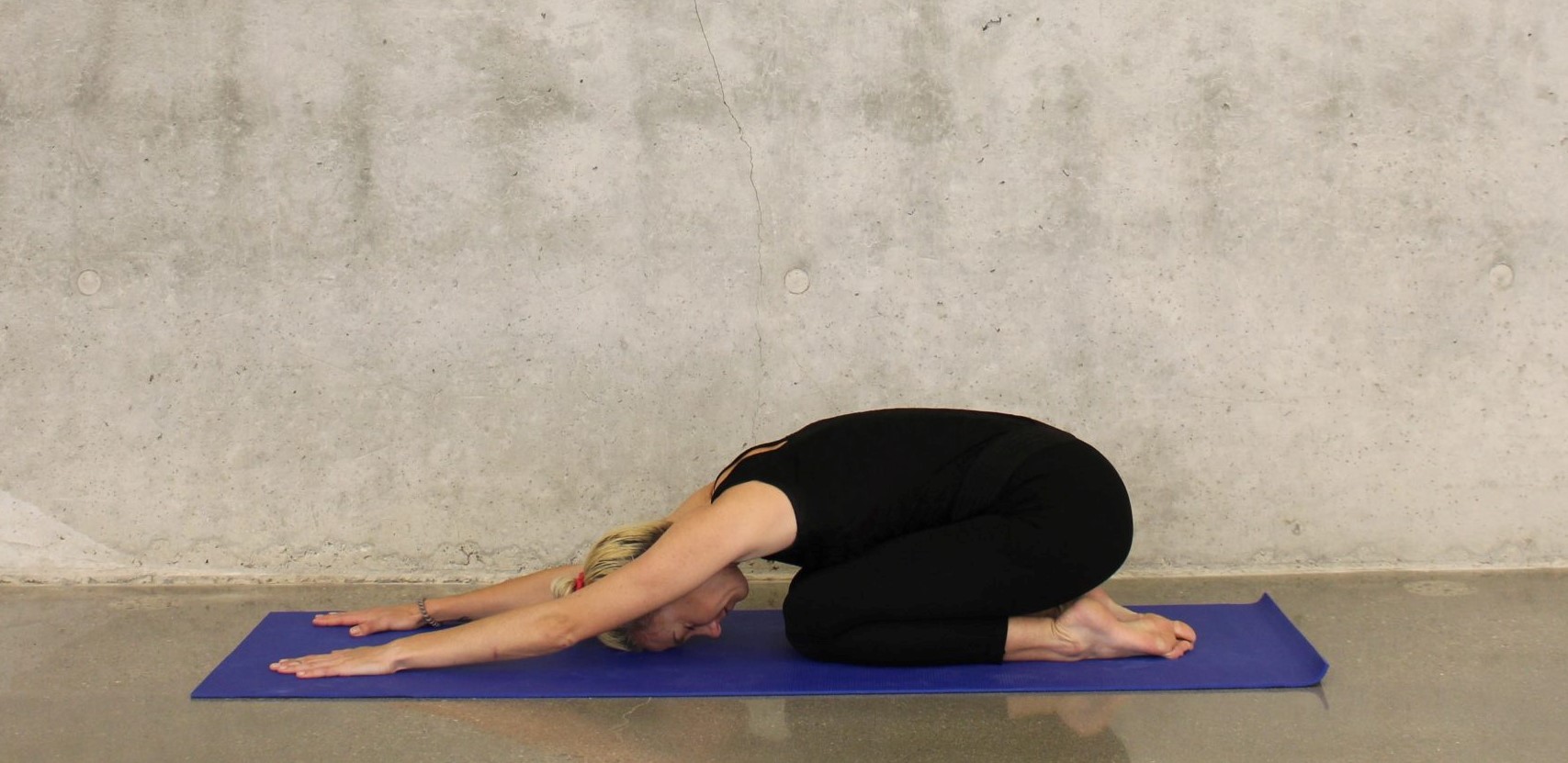 Woman stretching