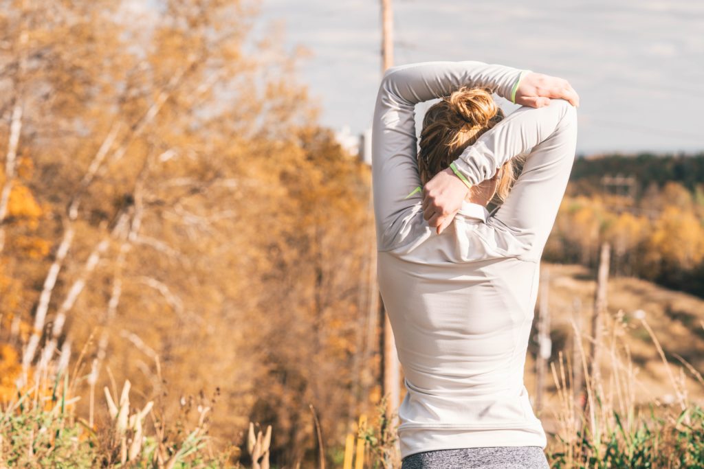 Woman Stretching