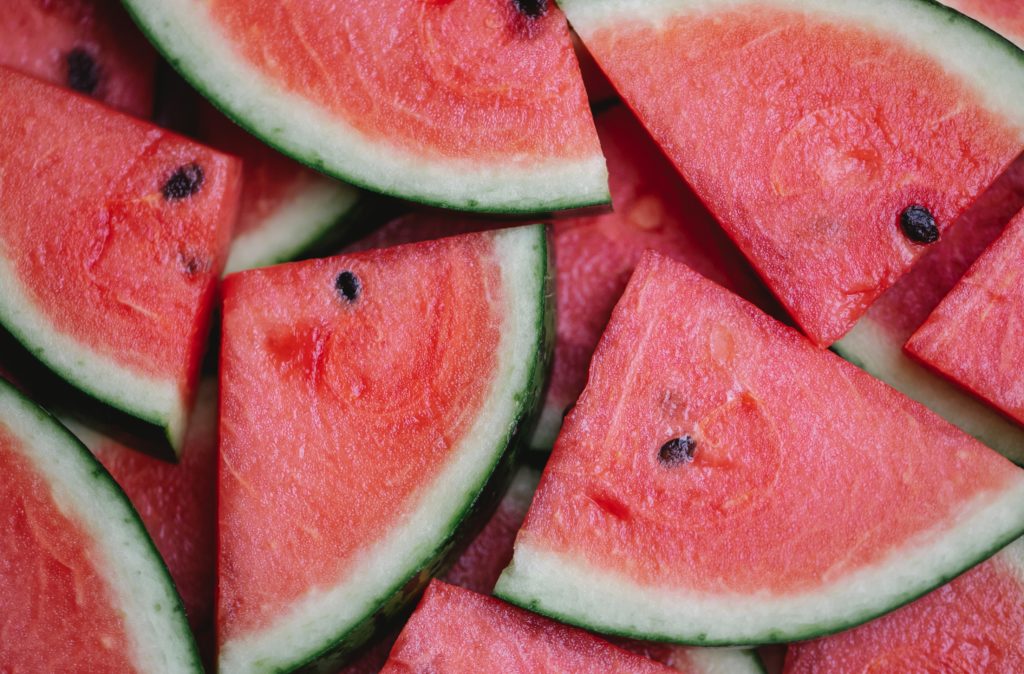sliced watermelon