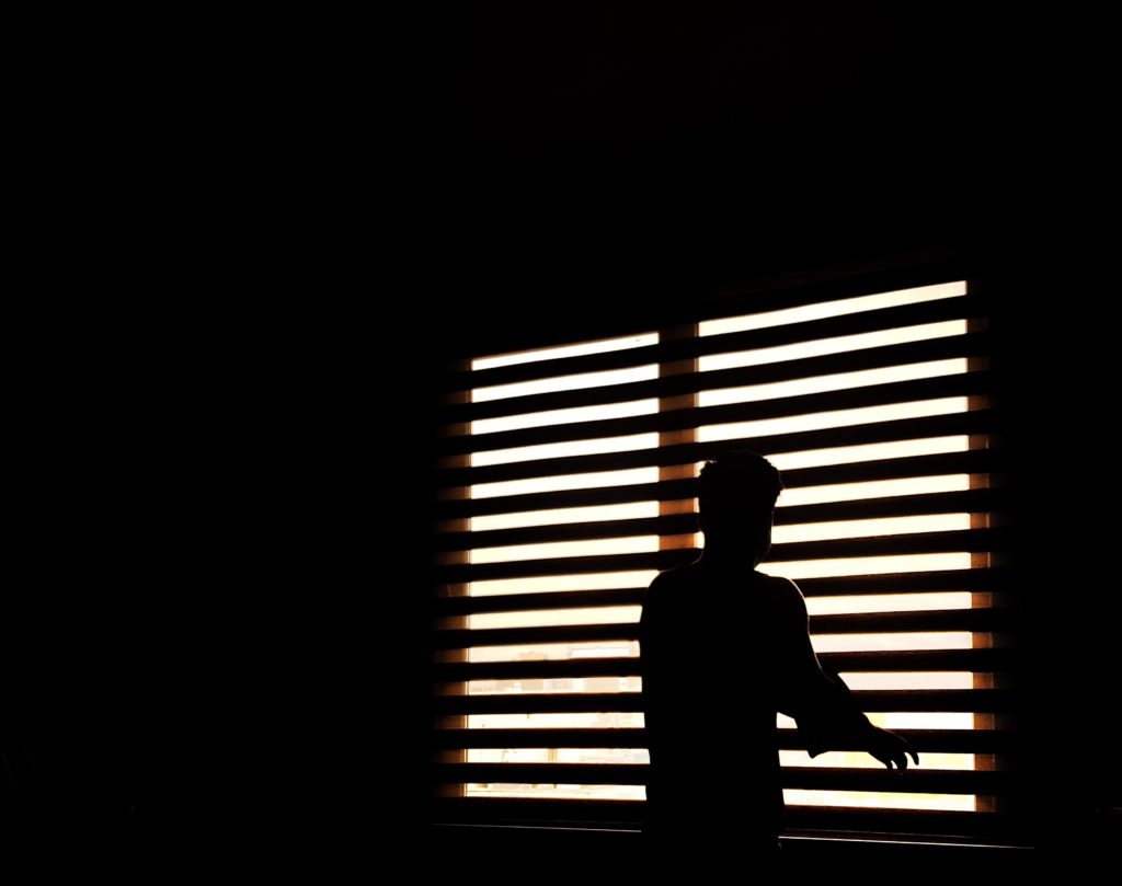 Man at window