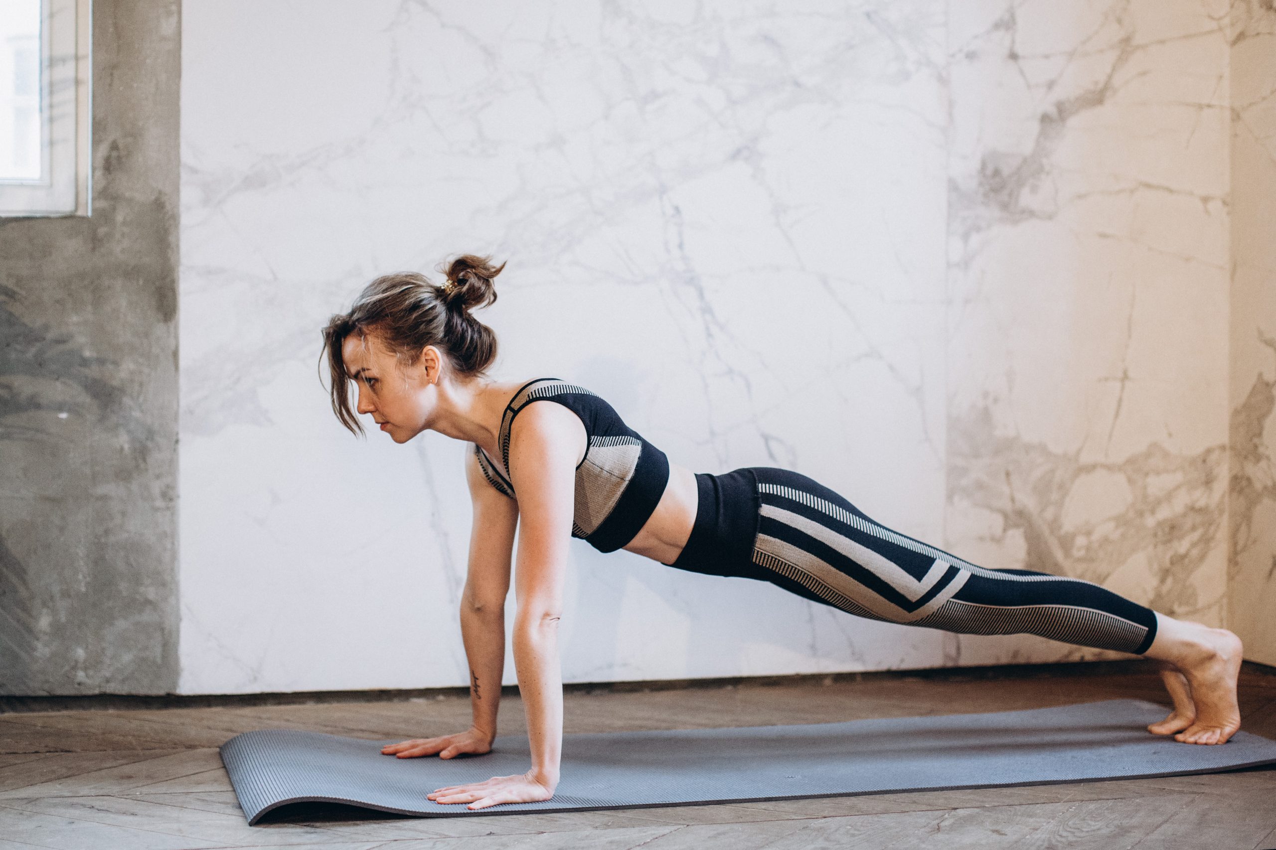 Woman planking