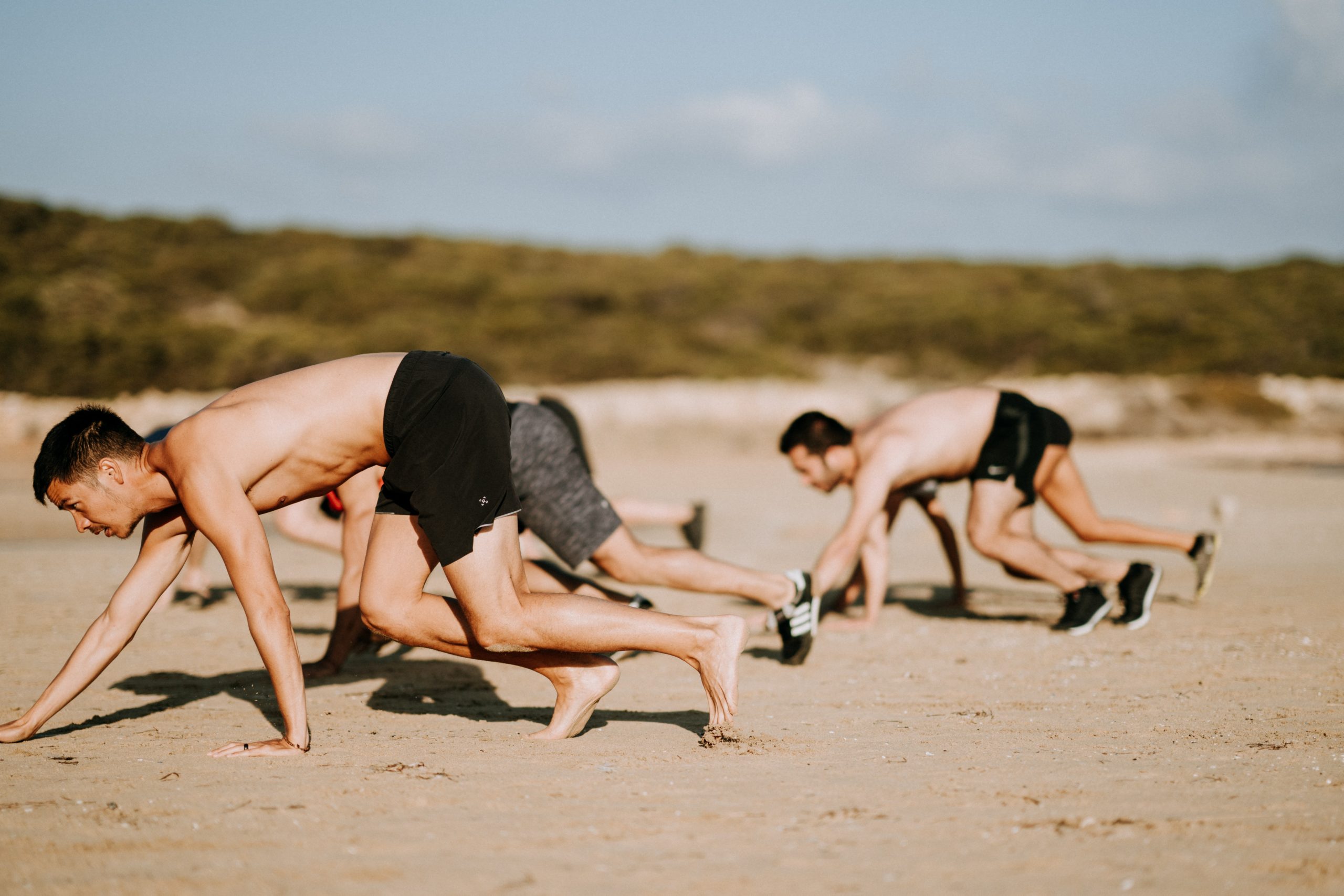 men how to bear crawl