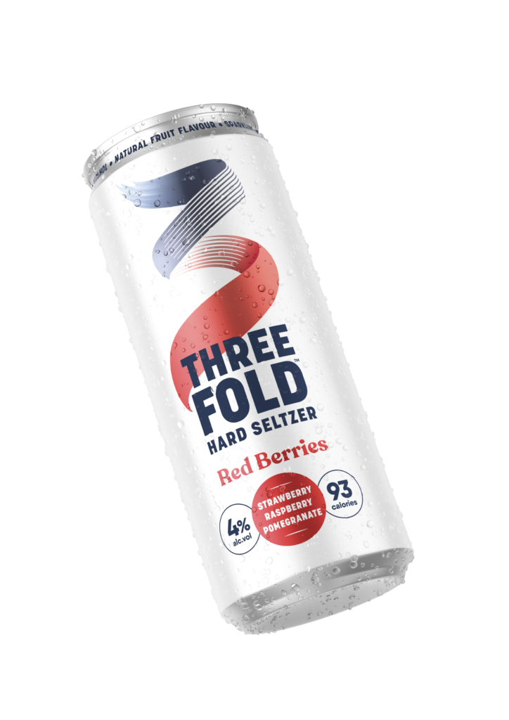 red berries 3 fold seltzer drink