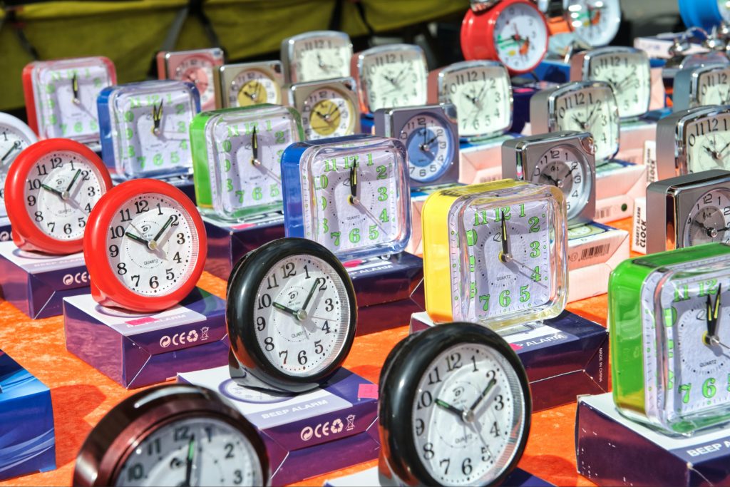 alarm clocks sleep
