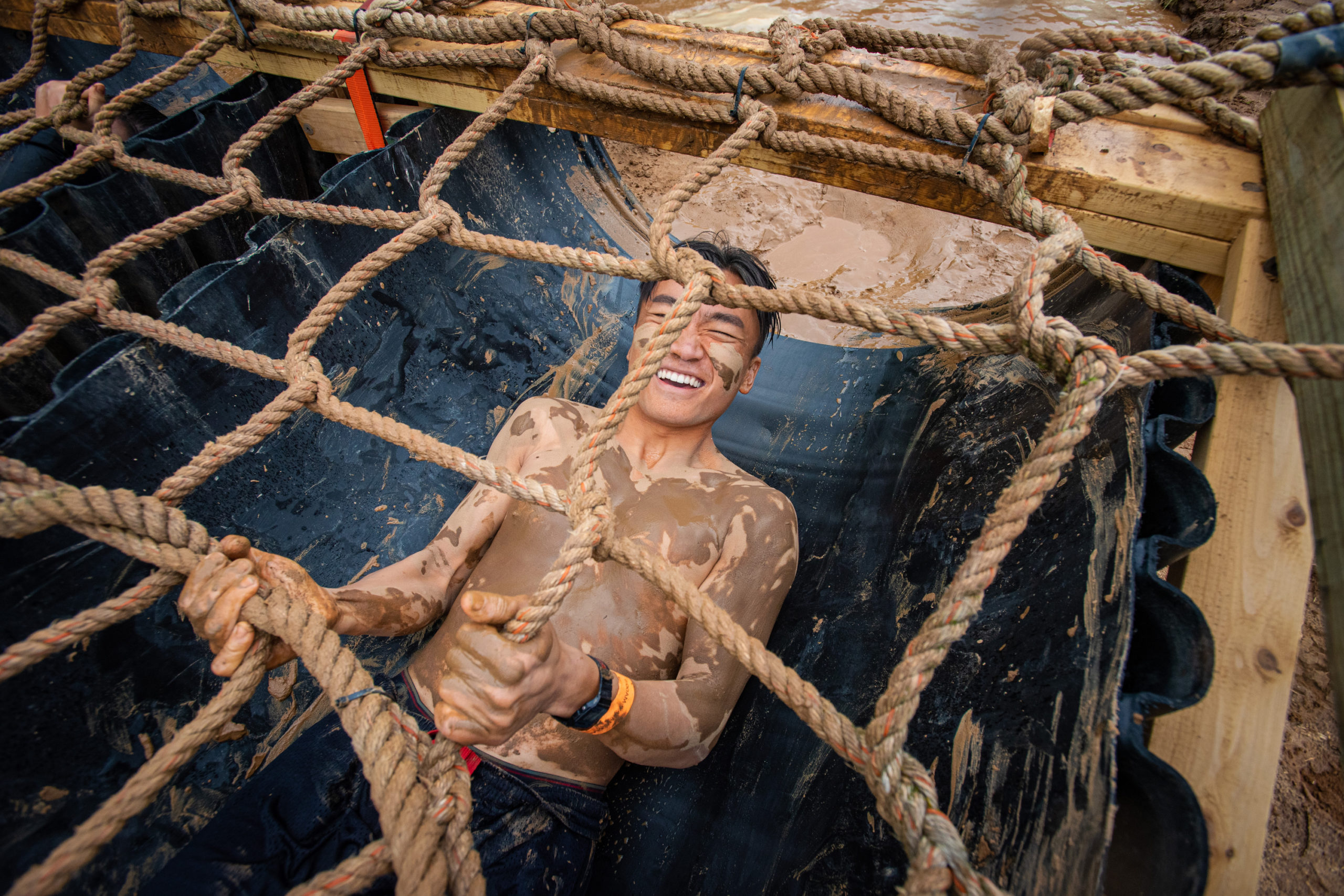 man rope obstacle