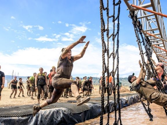 Participant about to jump