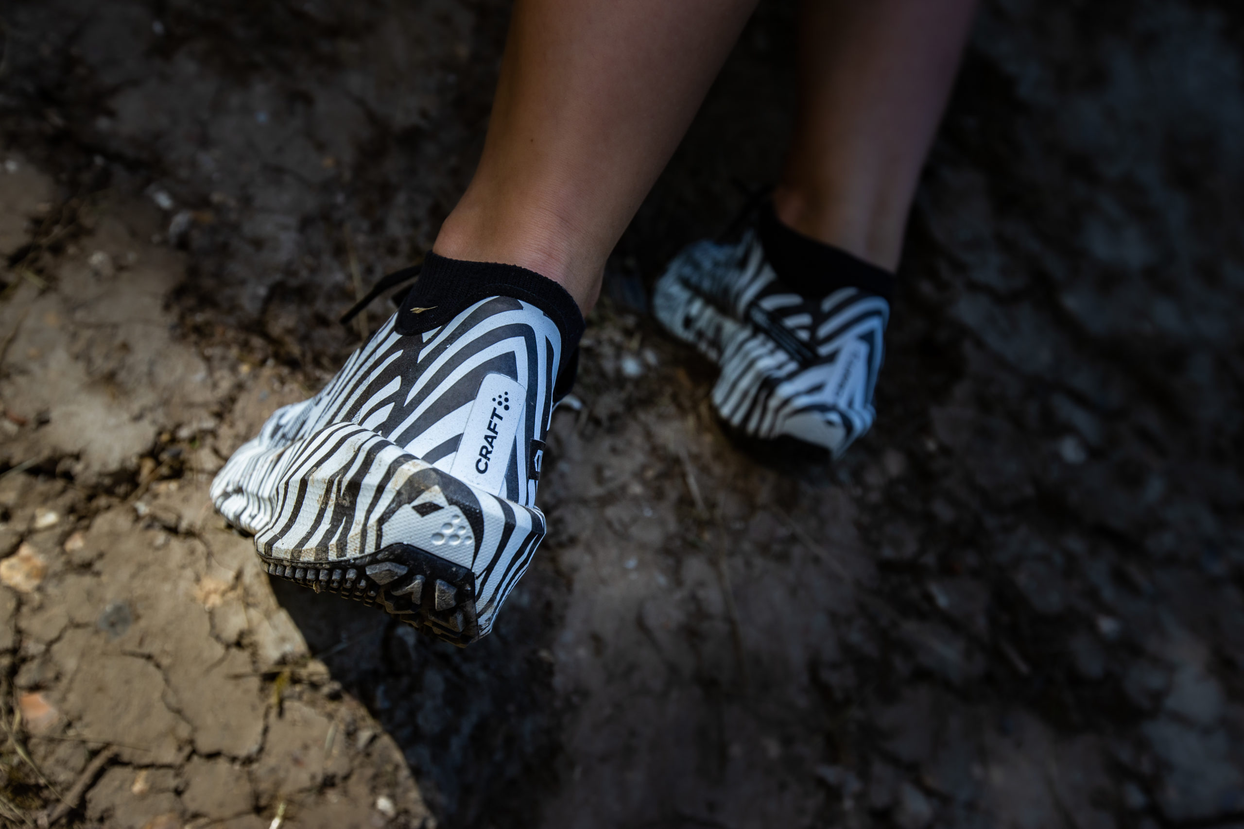 shoe in the mud