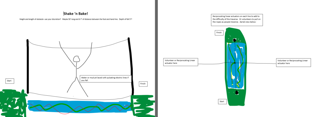obstacle coloured drawing