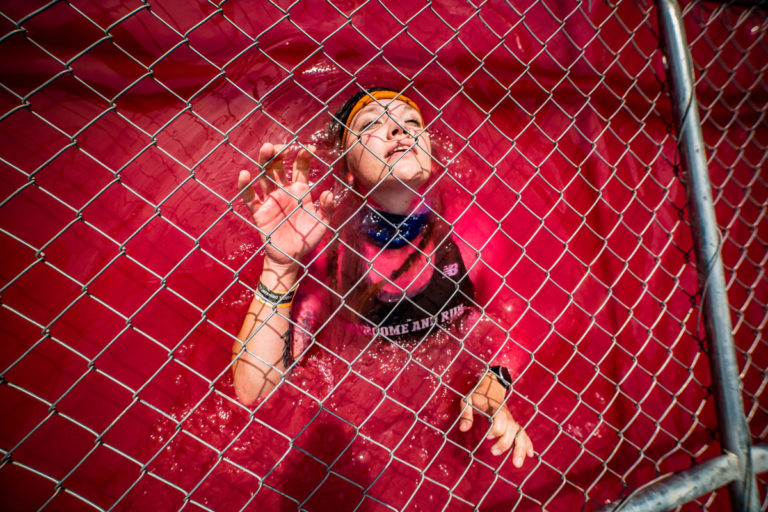 woman in cage crawl
