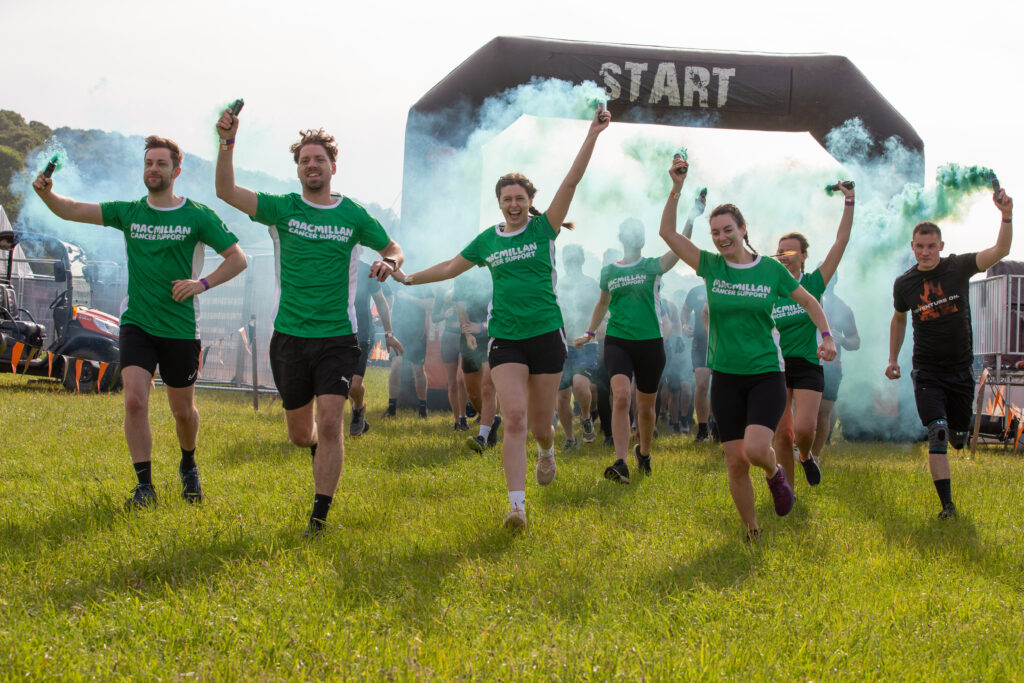 charity runners at Tough Mudder
